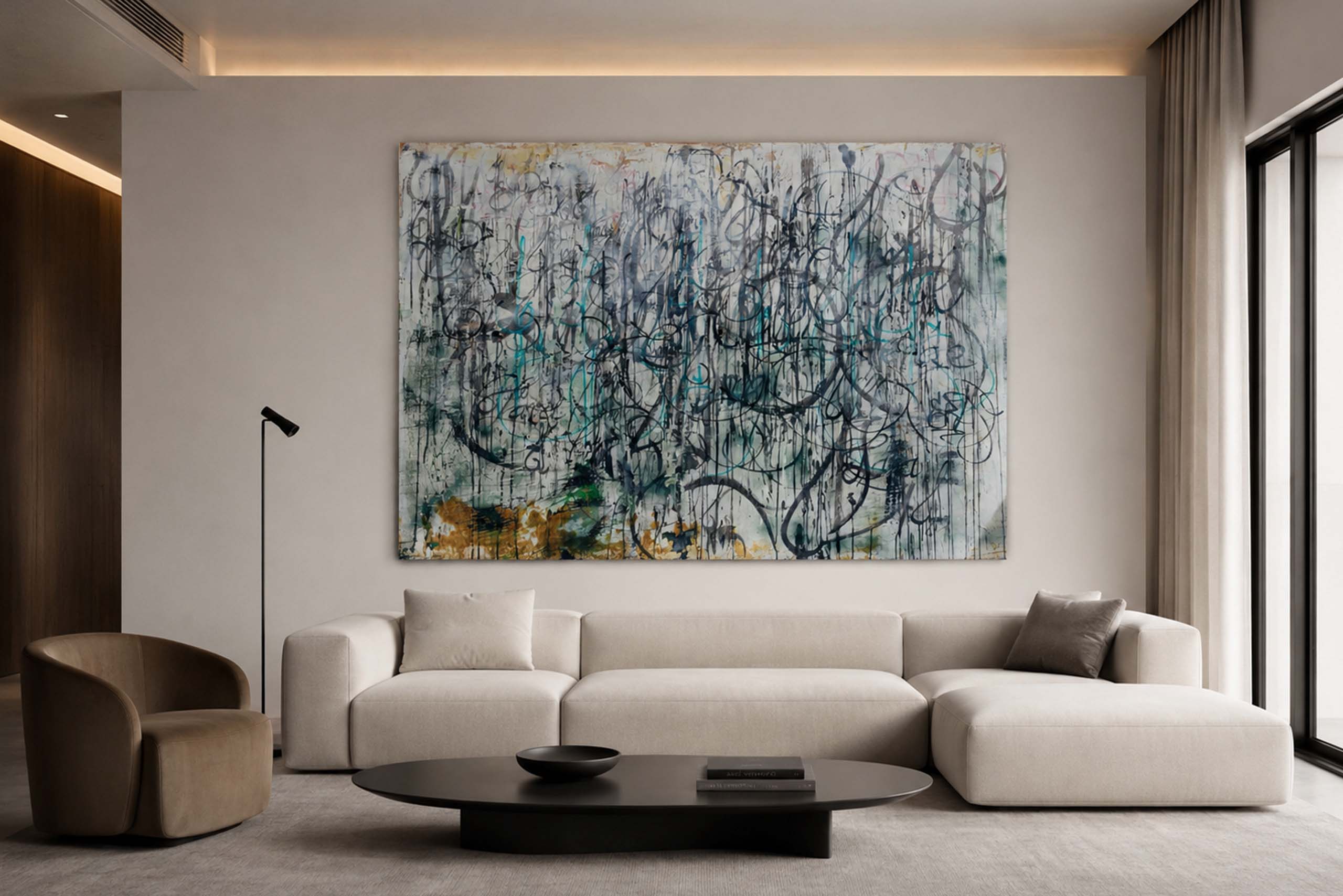 Bitch n.1 è un’opera originale di Kende realizzata nel 2025 in tecnica mista su legno. Grande formato 200 × 140 cm, calligrafia urbana contemporanea, stratificazioni materiche e certificato di autenticità incluso.