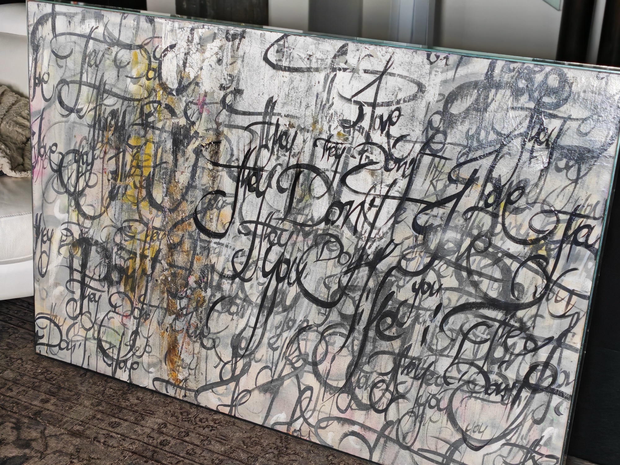 They Don't Love You Like I Love You - calligrafia urbana di Kende